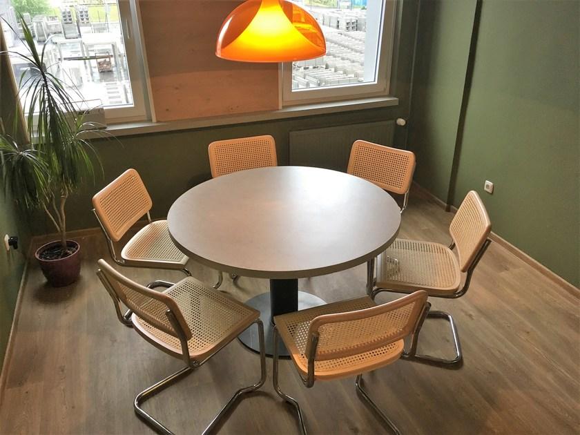 CO33 Круглый журнальный столик из бетона Tabula Bltr80 - Вид №1