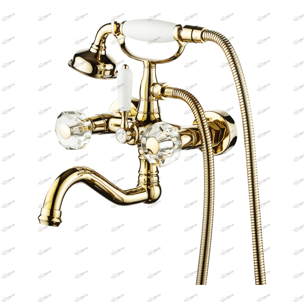 GZ 09036E Смеситель двухвентильный для ванны Ganzer Золото Ganzer Германия 13868