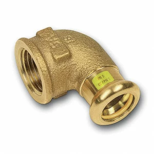 111090542 SANHA 11090G пресс-фитинг газ, бронза, угловой переход ВПр-ВР 54x2 мм