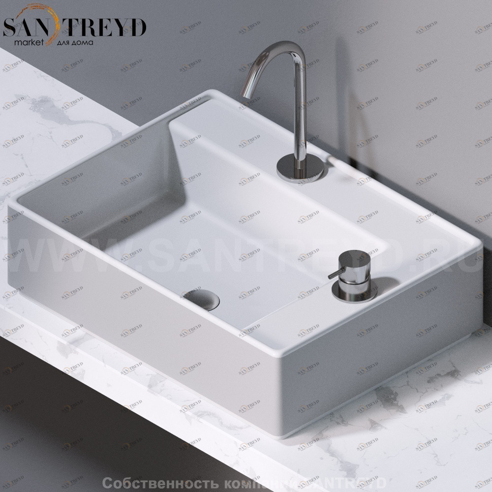 L640217 Накладная раковина на столешницу  прямоугольная A. e T. Italia Fly AeT ITALIA