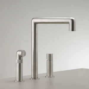 три отверстия смеситель с поворотным носиком H. 280 мм и съемный ручной душ с автоматическим undertop девиатора  CAR08 CEADESIGN