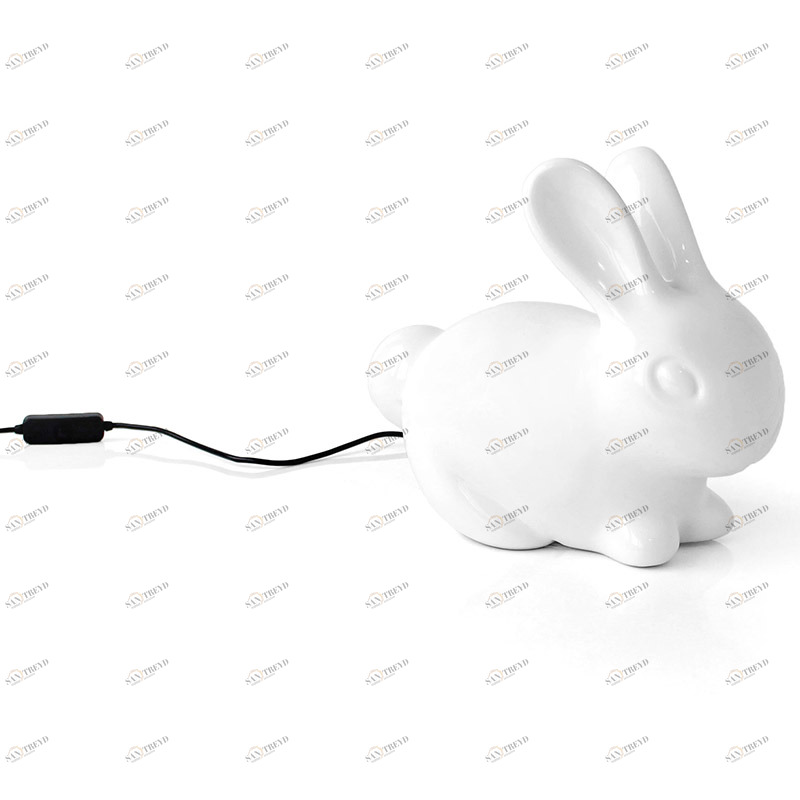 Лампа настольная белая 17х20 см Bunny SK BUNNYLAMP1 SUCK UK ЖИВОТНЫЕ, ЗАЯЦ 00-3880785 Белый 