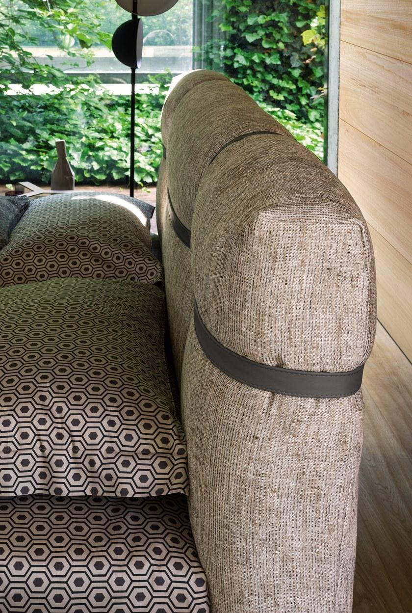 Flou Кровать двуспальная с обивкой кожей New bond sun-id-1455557 - Вид №7