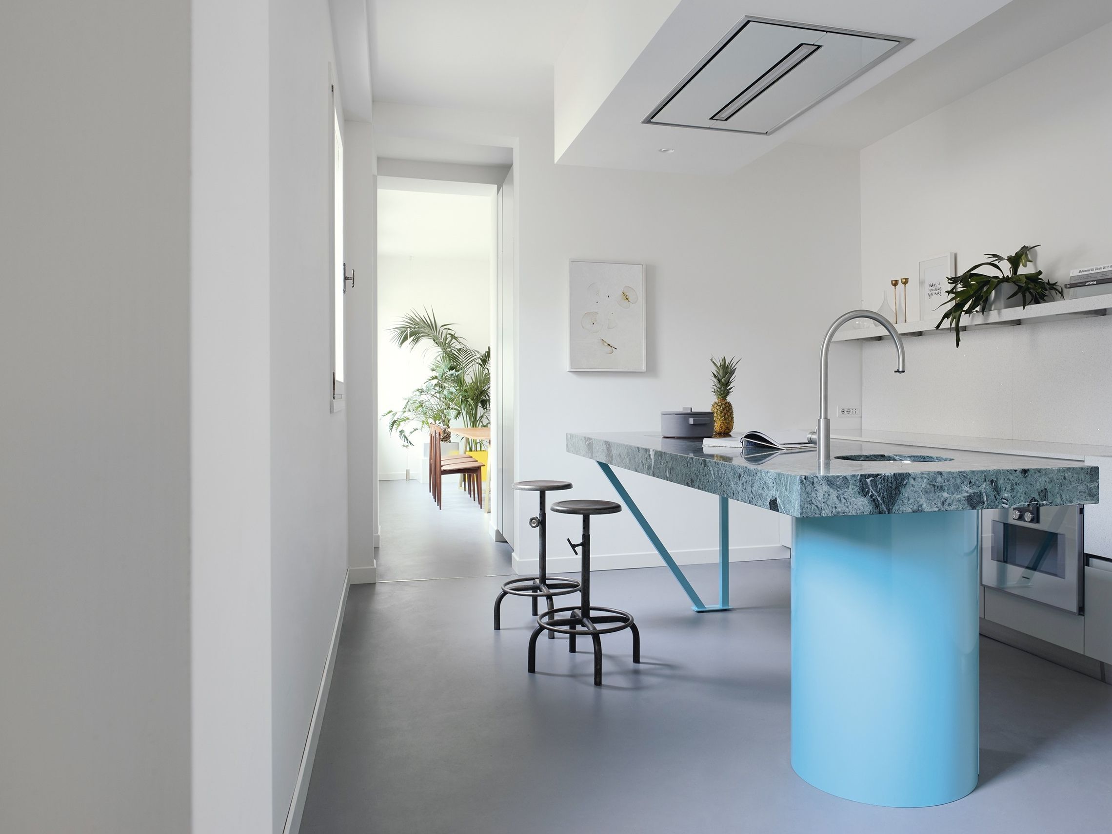 Кухня с островом без ручек на заказ TM Italia Cucine ARCH-00027792