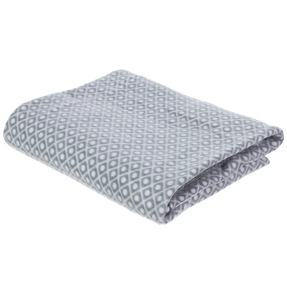 Плед флисовый «Play» 130х170 см цвет серый BELEZZA STLM-2194085