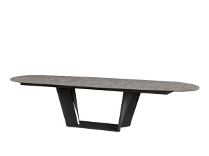 Выдвижной керамический овальный обеденный стол