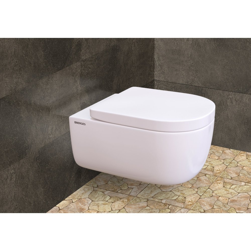043234 Подвесной унитаз настенный Белый BERGES  Турция  - Вид №3