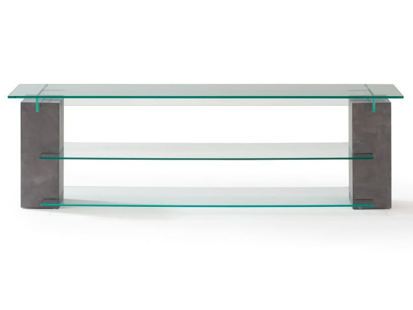 Шкаф для телевизора из дерева и стекла ROCHE BOBOIS TÉNÉRÉ ARCH-00058453