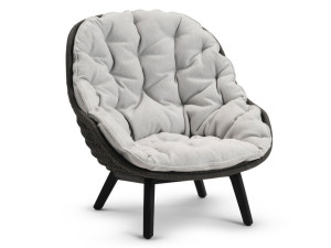 Тканевое садовое кресло с подлокотниками