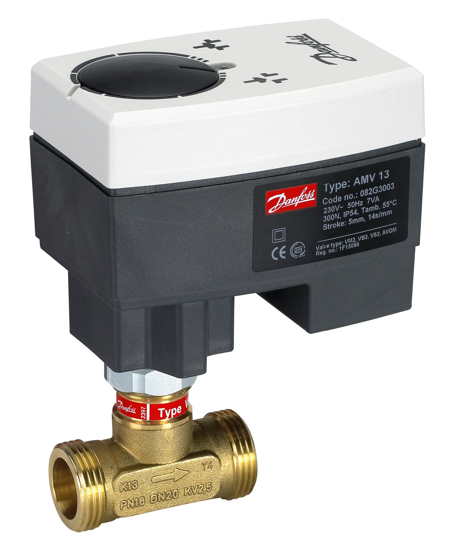 Danfoss Редукторные электроприводы с трехпозиционным управлением Электропривод импульсный AMV 86 230В 082G1461  - Вид №15