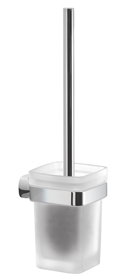 ST33/03(13) Gedy G-Stelvio, настенный стеклянный ерш, цвет хром 