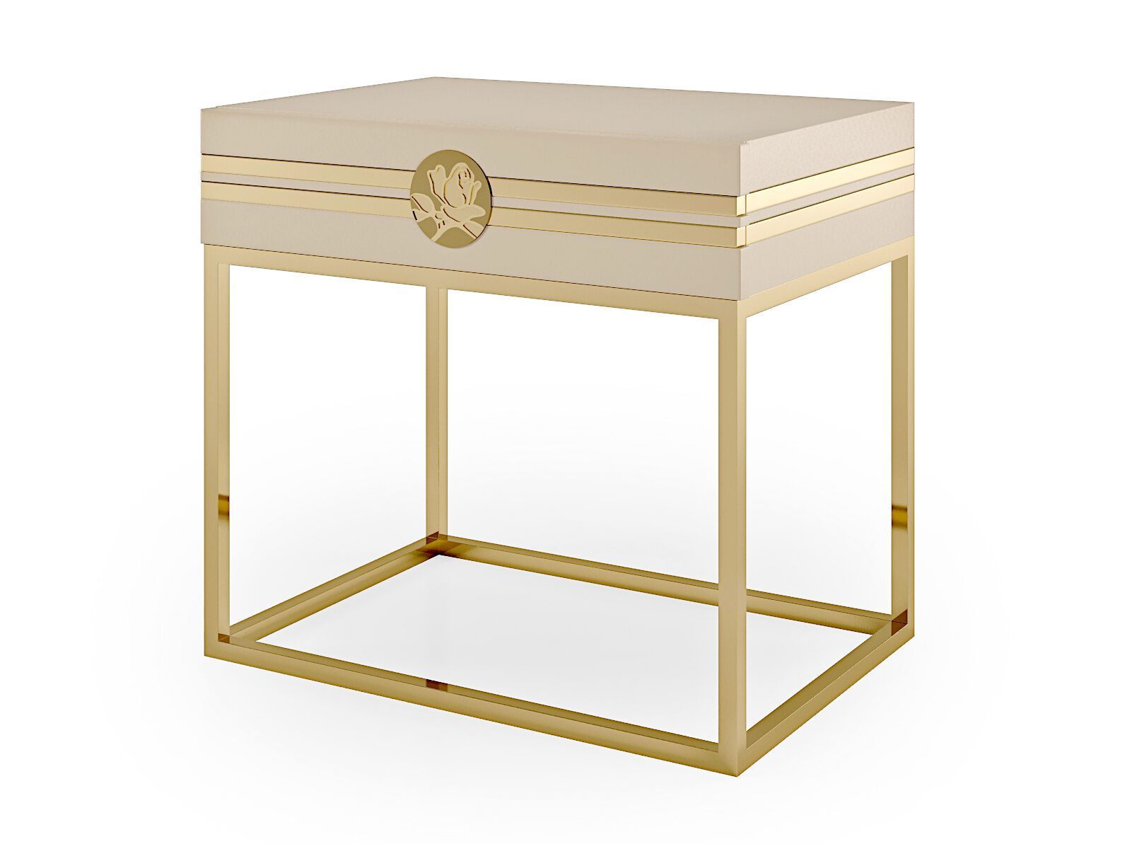 Деревянная прямоугольная прикроватная тумбочка с ящиком Bizzotto Italia Symphony-Infinity ARCH-00022832 - Вид №6