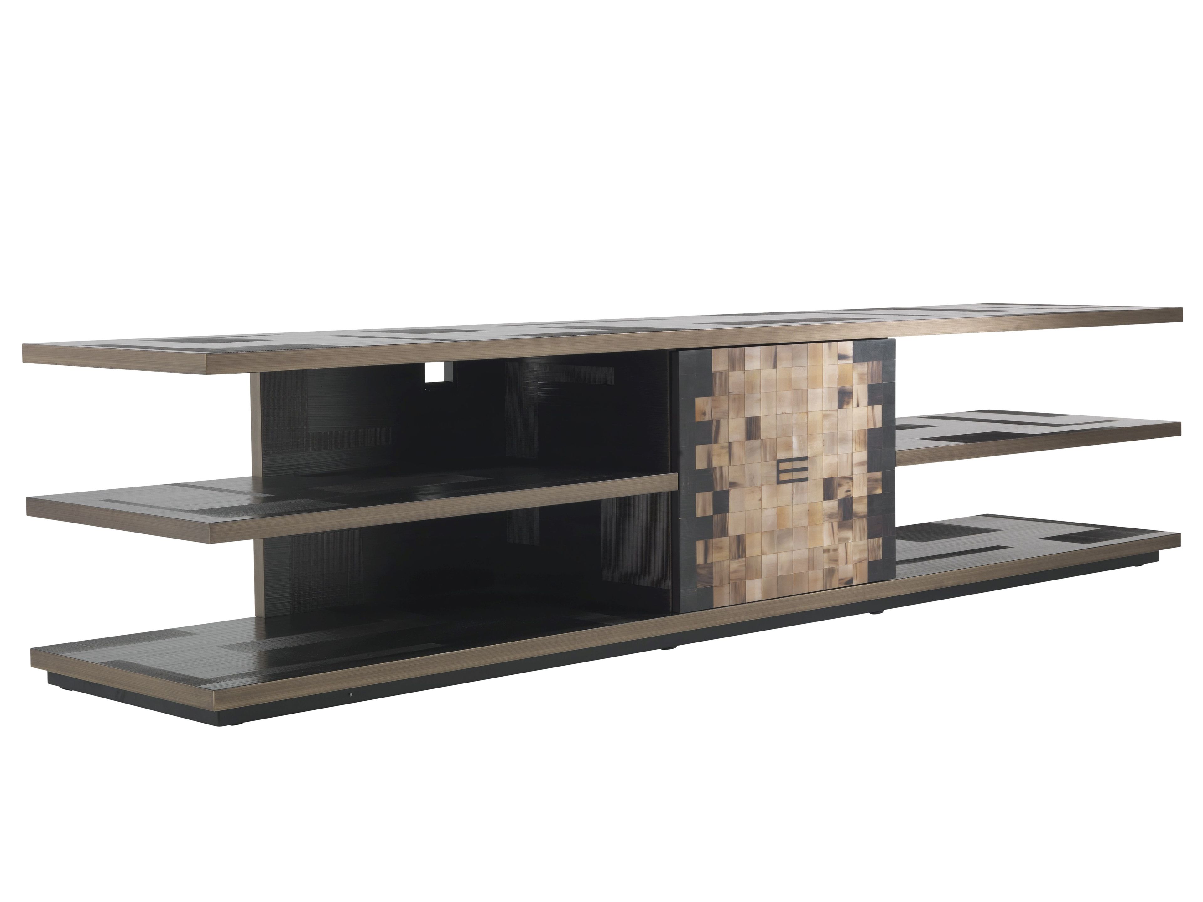 Деревянный шкаф для телевизора с системой люверсов ETRO Home Interiors Алеппо ARCH-00009525 - Вид №1