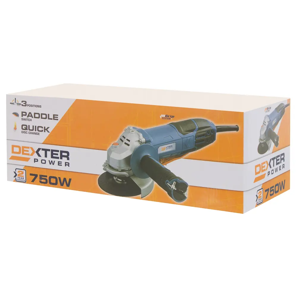 УШМ (болгарка) Dexter Power AG115-4, 750 Вт, 115 мм 18678531 STLM-2105925  - Вид №4