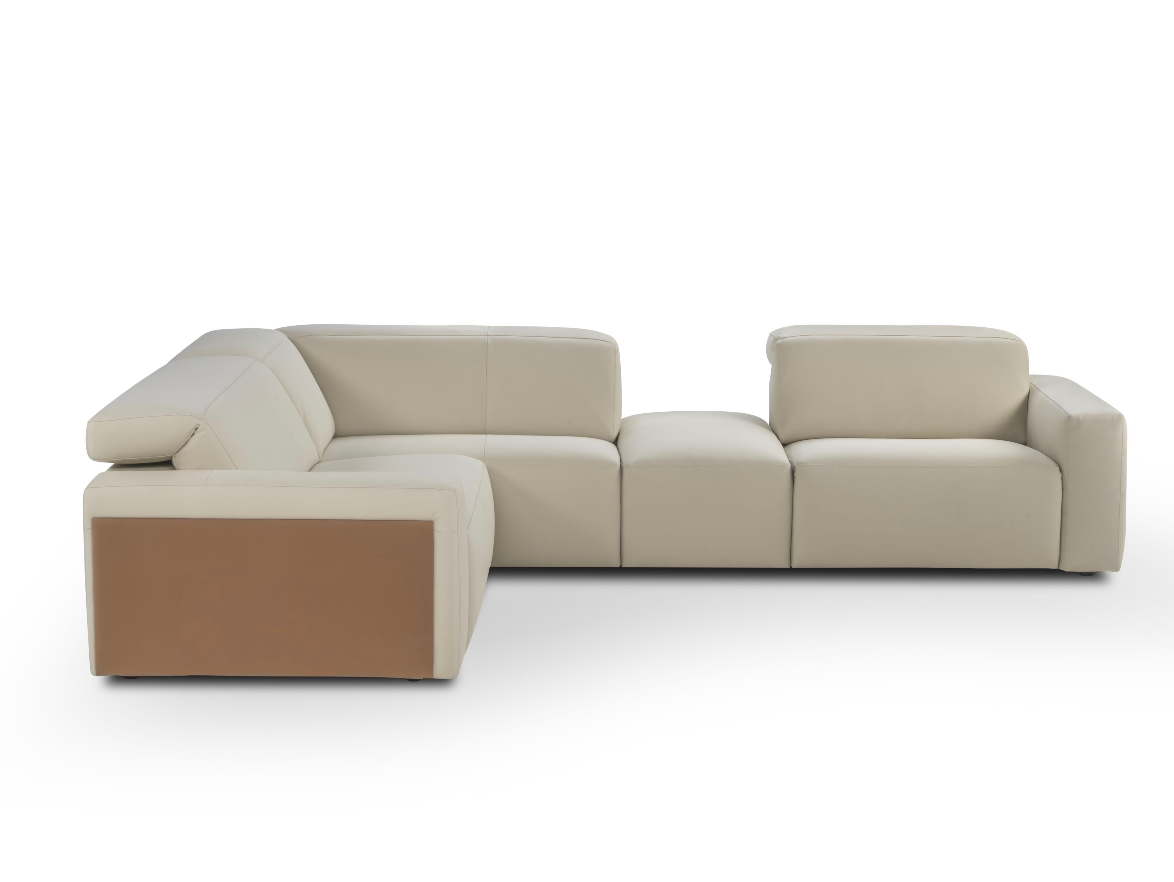 Кожаный угловой диван с электрическим движением Calia Italia премиум ARCH-00100084 - Вид №1