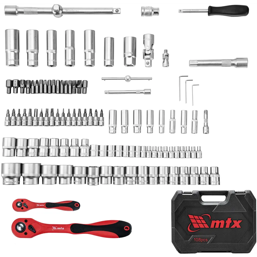 Профессиональный набор инструментов MTX 135119 с 108 сменными насадками 89399746 STLM-1565894 - Вид №1