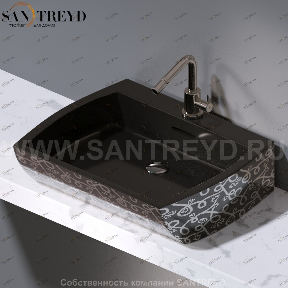 L282.401P Накладная раковина на столешницу  овальная A. e T. Italia SQUARE AeT ITALIA