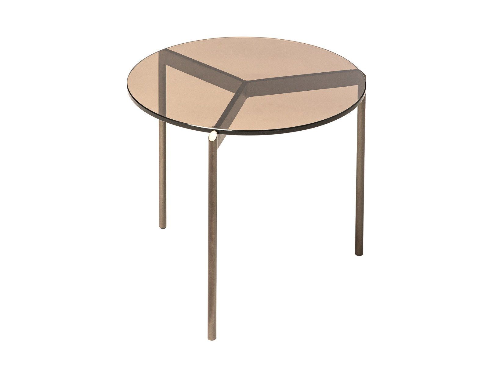 Стеклянный круглый журнальный столик Shake ARCH-00052945