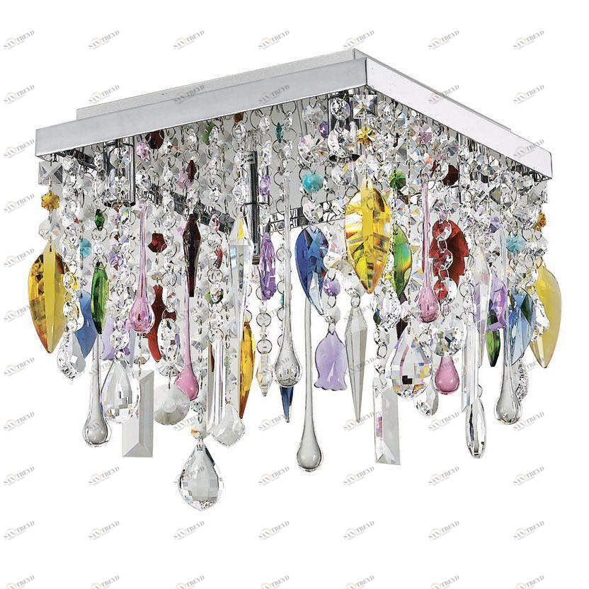 Потолочный светильник Ideal Lux Giada PL4 Color IDEAL LUX КАСКАДНЫЕ 074017 Прозрачный;разноцветный 