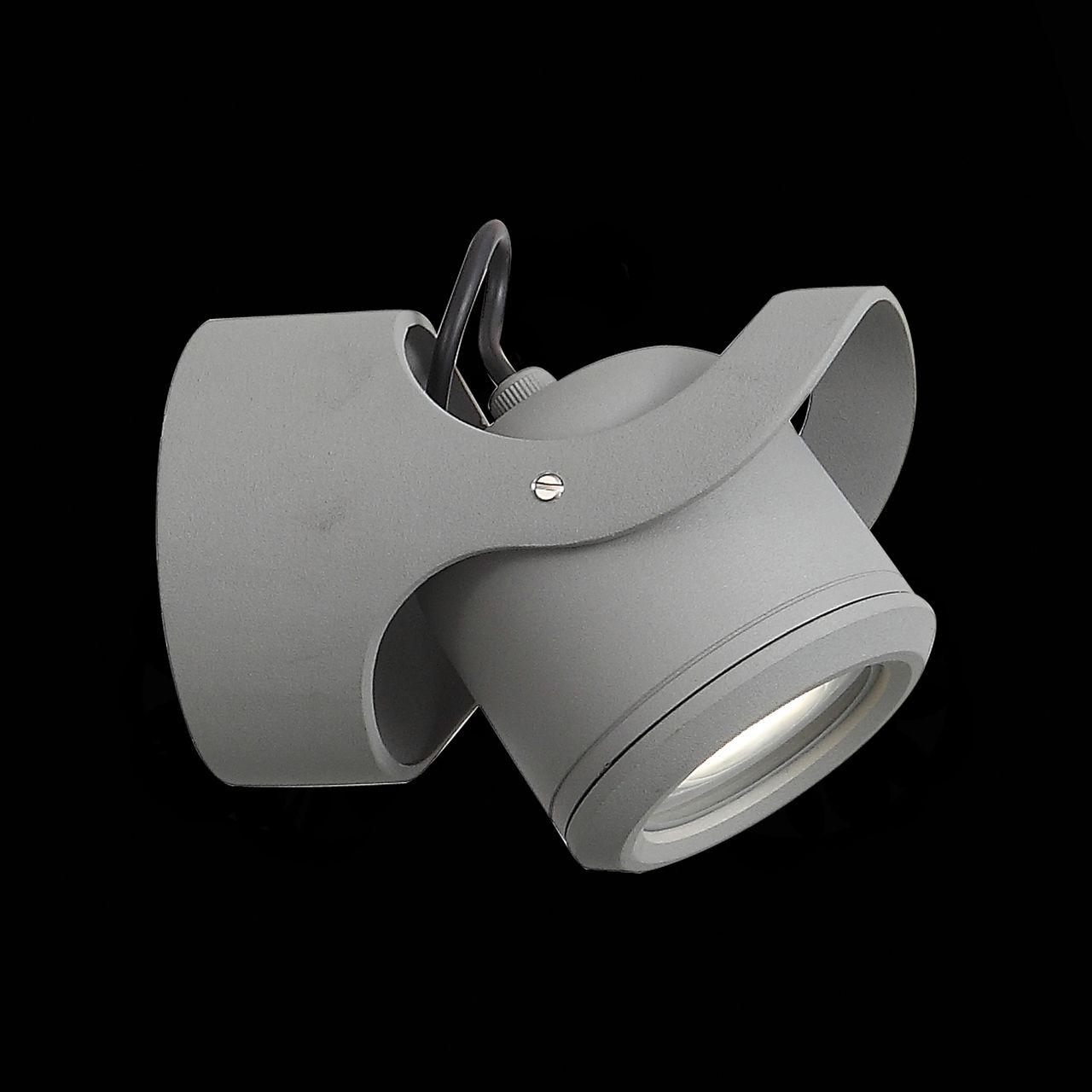 Уличный настенный светодиодный светильник ST Luce Round SL093.701.01 ST LUCE ROUND GREY 272381 Серый  - Вид №1