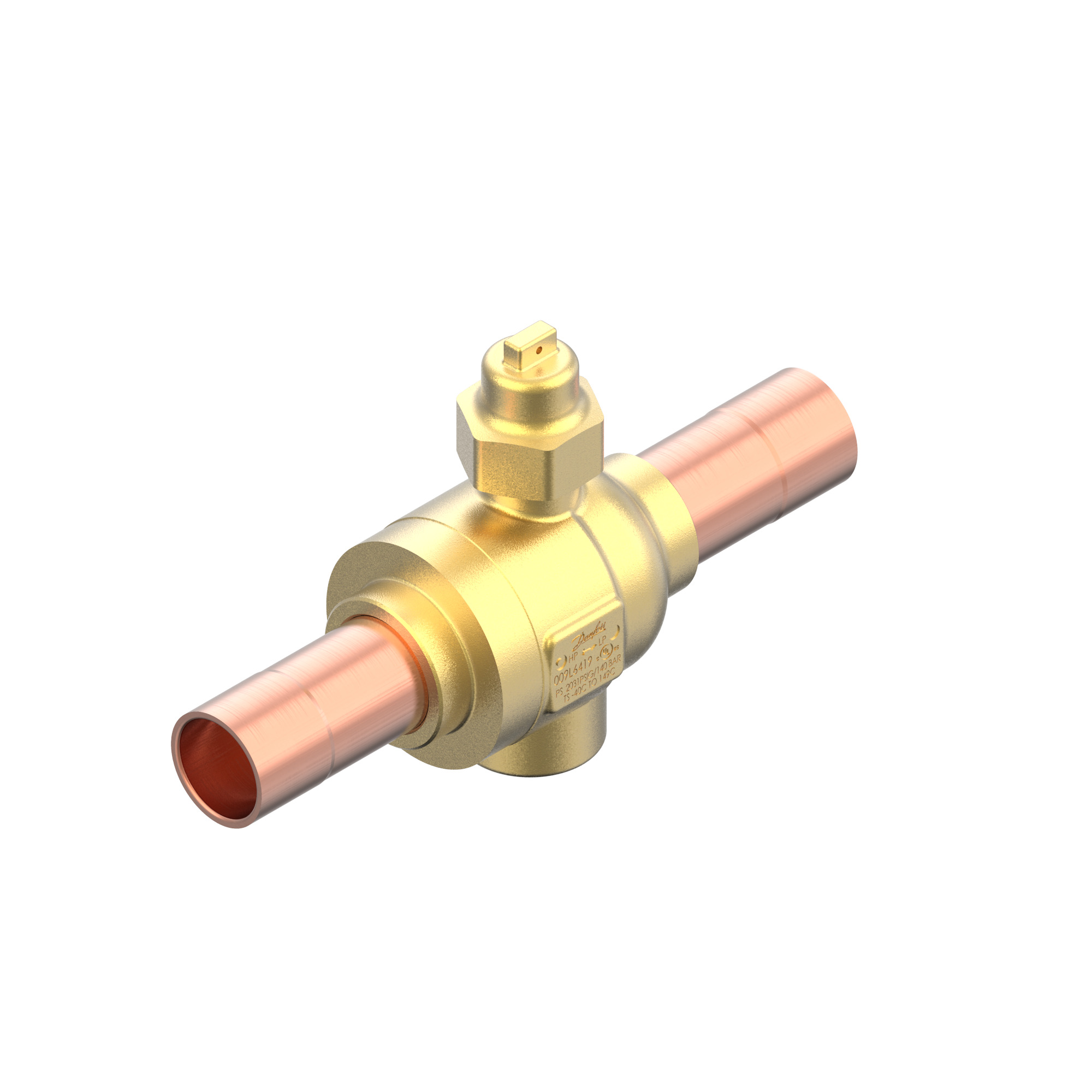 Danfoss GBCT — Запорные шаровые краны для CO2 140 бар GBCT 54s Кран шаровый 009L6456  - Вид №8