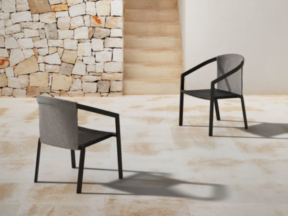 Алюминиевый стул с порошковым покрытием с подлокотниками MY YOUR Push ARCH-00070265