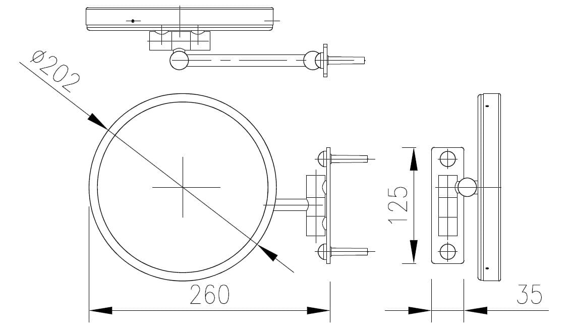 Круглое увеличительное зеркало Spekkio Delta ARCH-00058421 - Вид №2