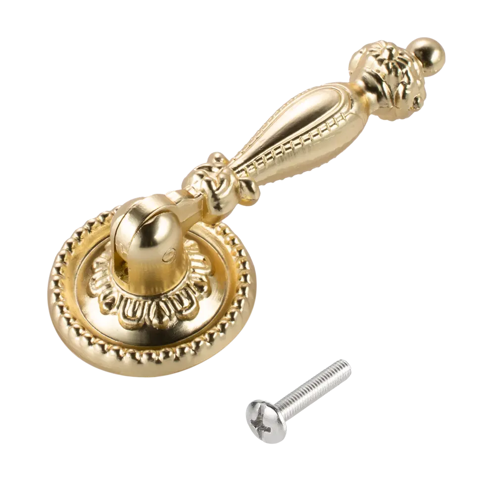 Мебельная ручка-капля Edson 22301 золотая 89443260 STLM-2114100  - Вид №4