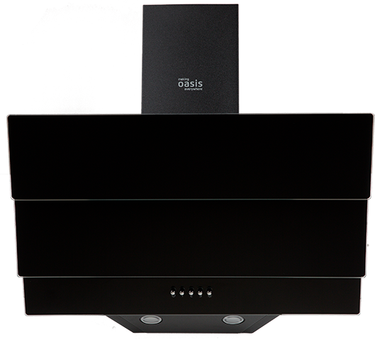 8198295 Вытяжка наклонная Oasis NS-60B черный/черный STDN-0121120 - Вид №1