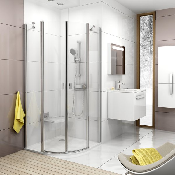 CSKK4-80  блестящий+стекло Transparent Ravak 3Q140C00Z1 - Вид №2