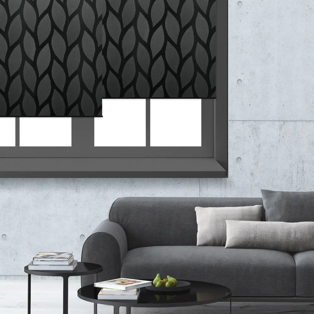 Штора рулонная Bella 140x175 см чёрная PRAKTO STLM-2105827 - Вид №6