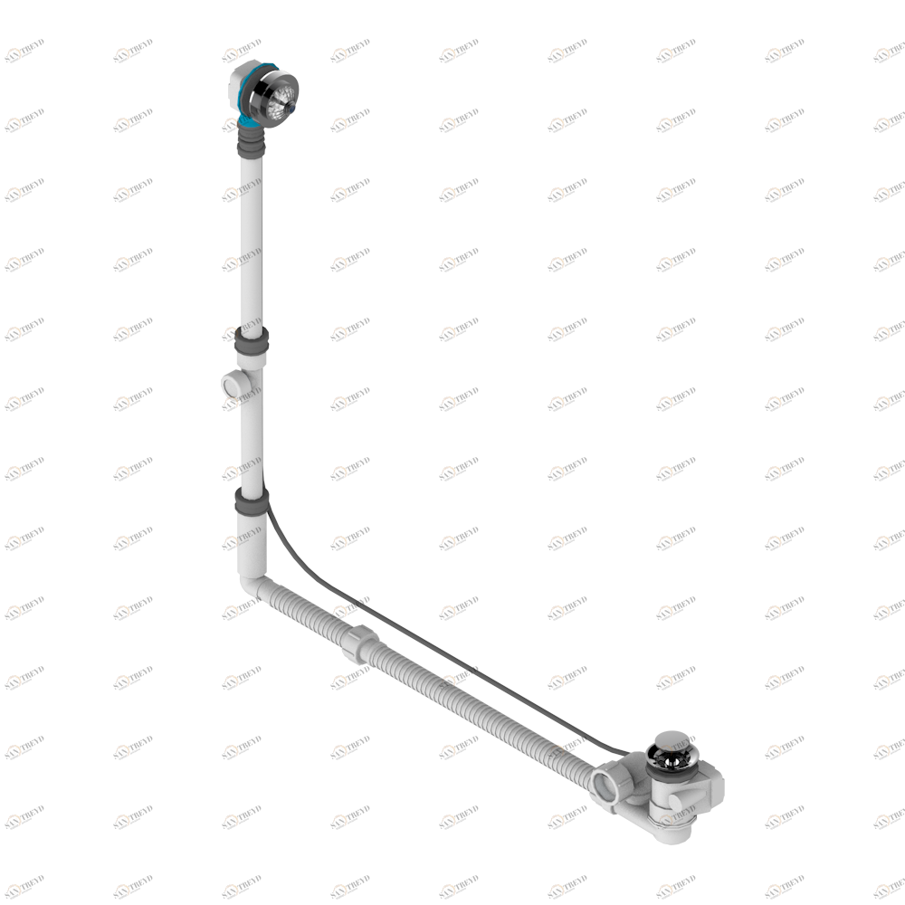 A1T-302GM Перелив GEBERIT для ванны - европейская модель - большой размер регулируемая высота : от 165мм MAXI 580мм регулируемая выступающая часть : от 110мм MAXI 700мм- выпуск Ø 40 мм с стильной ручкой Thg-paris Cheverny с лазуритом Покрытие PVD бронза A1T-302GM CAT.F