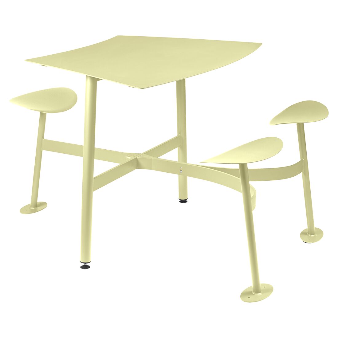 3-местный квадратный модульный стол со встроенными сиденьями Fermob Bolder ARCH-00089159 - Вид №24