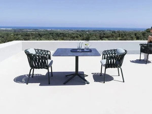 Алюминиевый стол со спицами