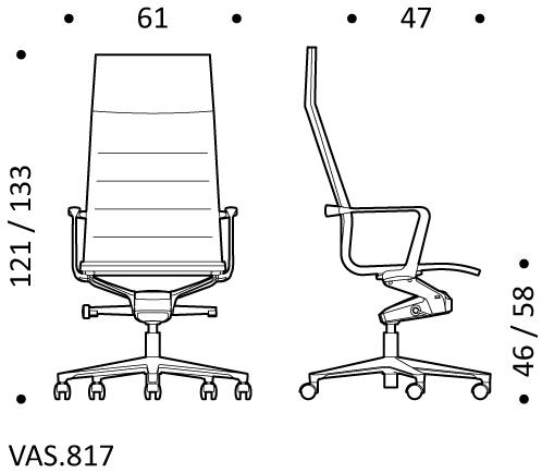 ICF Офисное кресло из ткани с 5 спицами на колесиках Valea sun-id-1487078 - Вид №5