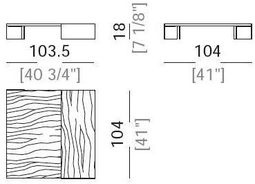Arketipo Низкий дубовый журнальный столик для гостиной sun-id-1362868 - Вид №2