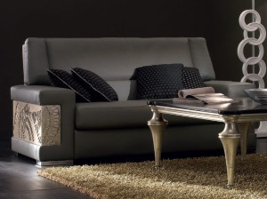 2-местный кожаный диван