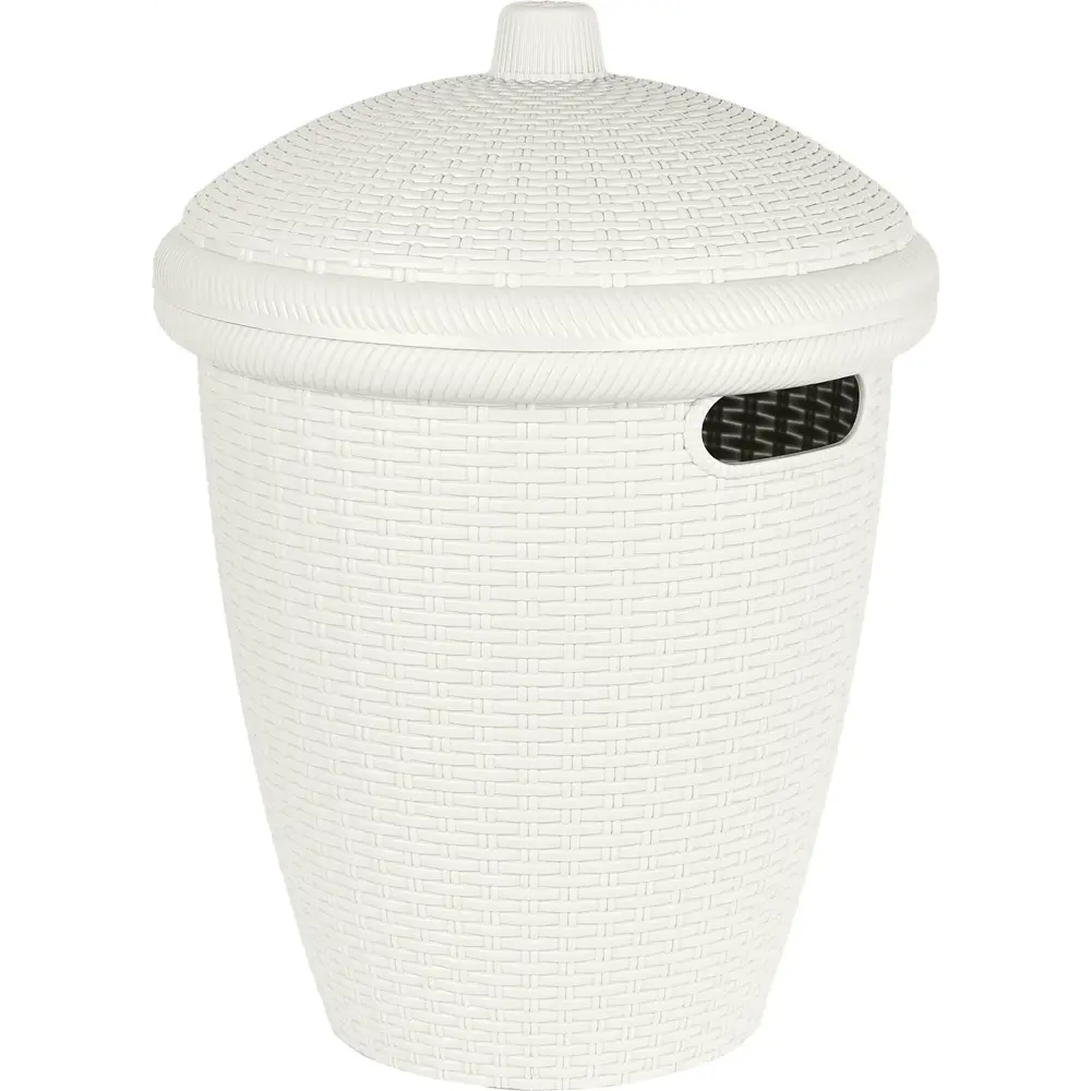 Корзина для белья Keeplex Rattan цвет белое облако 86851585 STLM-2200711