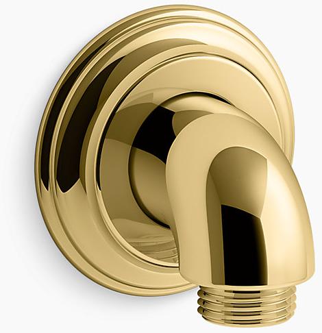 KOHLER Настенный приточный патрубок Bancroft с обратным клапаном K-22173-PB 