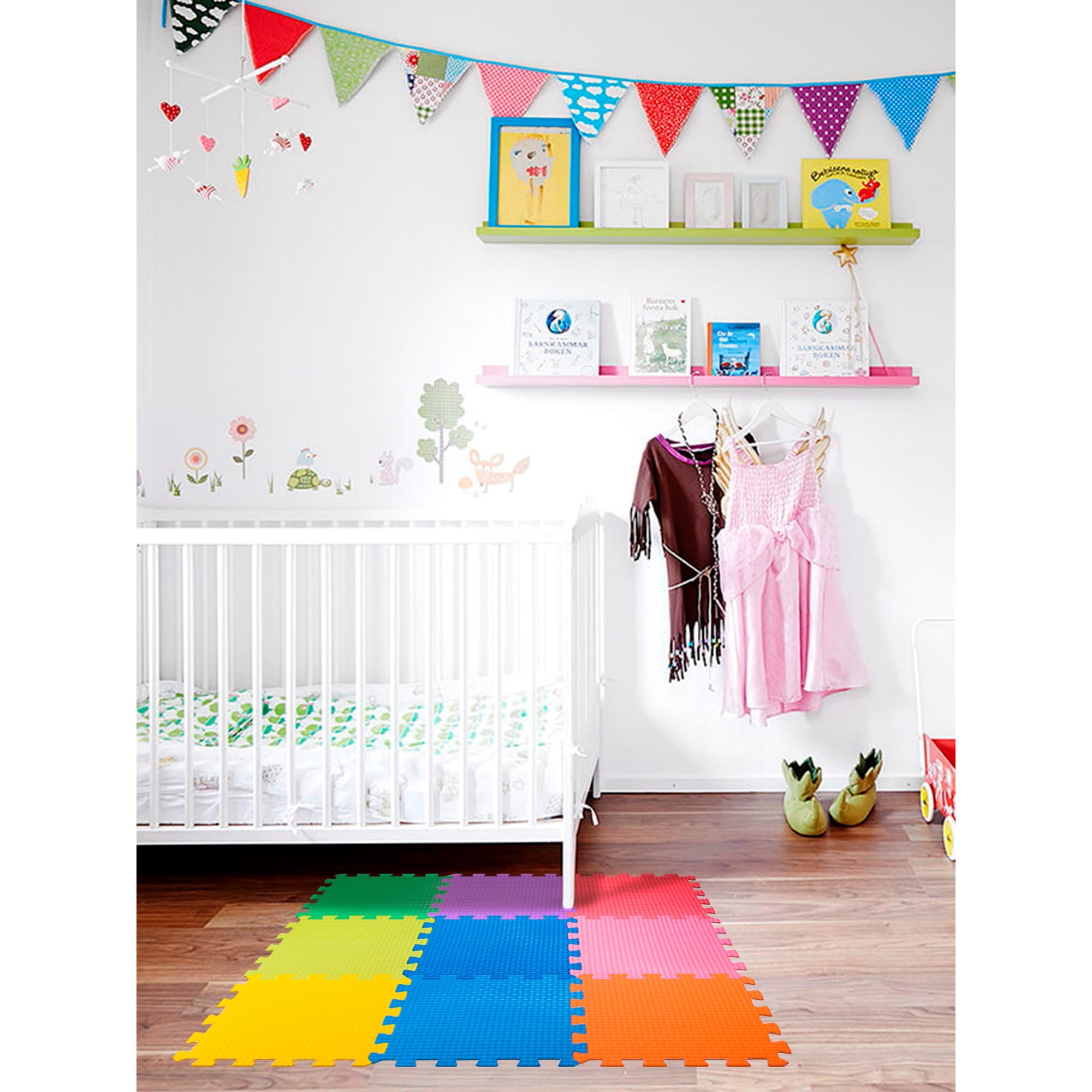 82411021 Пол мягкий «Радуга», ЭВА, 33x33 см Santreyd  - Вид №4