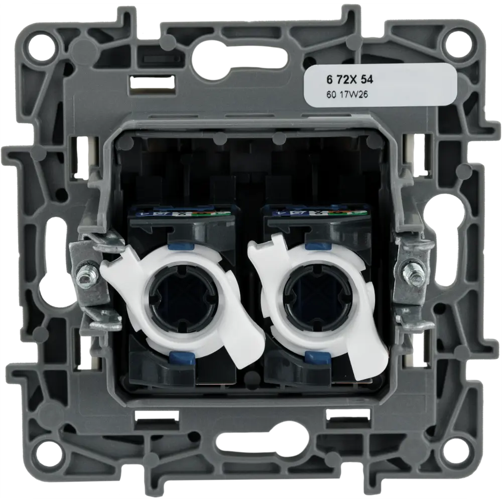 Розетка компьютерная двойная RJ45 категория 6 UTP - Legrand Etika - слоновая кость 82496478 STLM-2125205 - Вид №2