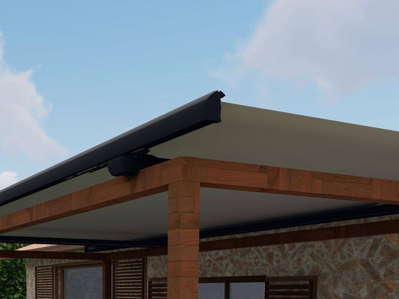 Пергола с раздвижной крышкой Gaviota EOS ARCH-00139495 - Вид №1