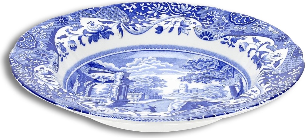 10579655 Spode Тарелка суповая 23см "Голубая Италия" Фаянс 