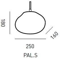 ELOA Подвесной светильник с прямым светом ручной работы из дутого стекла Planetoide Pal.s - Вид №3