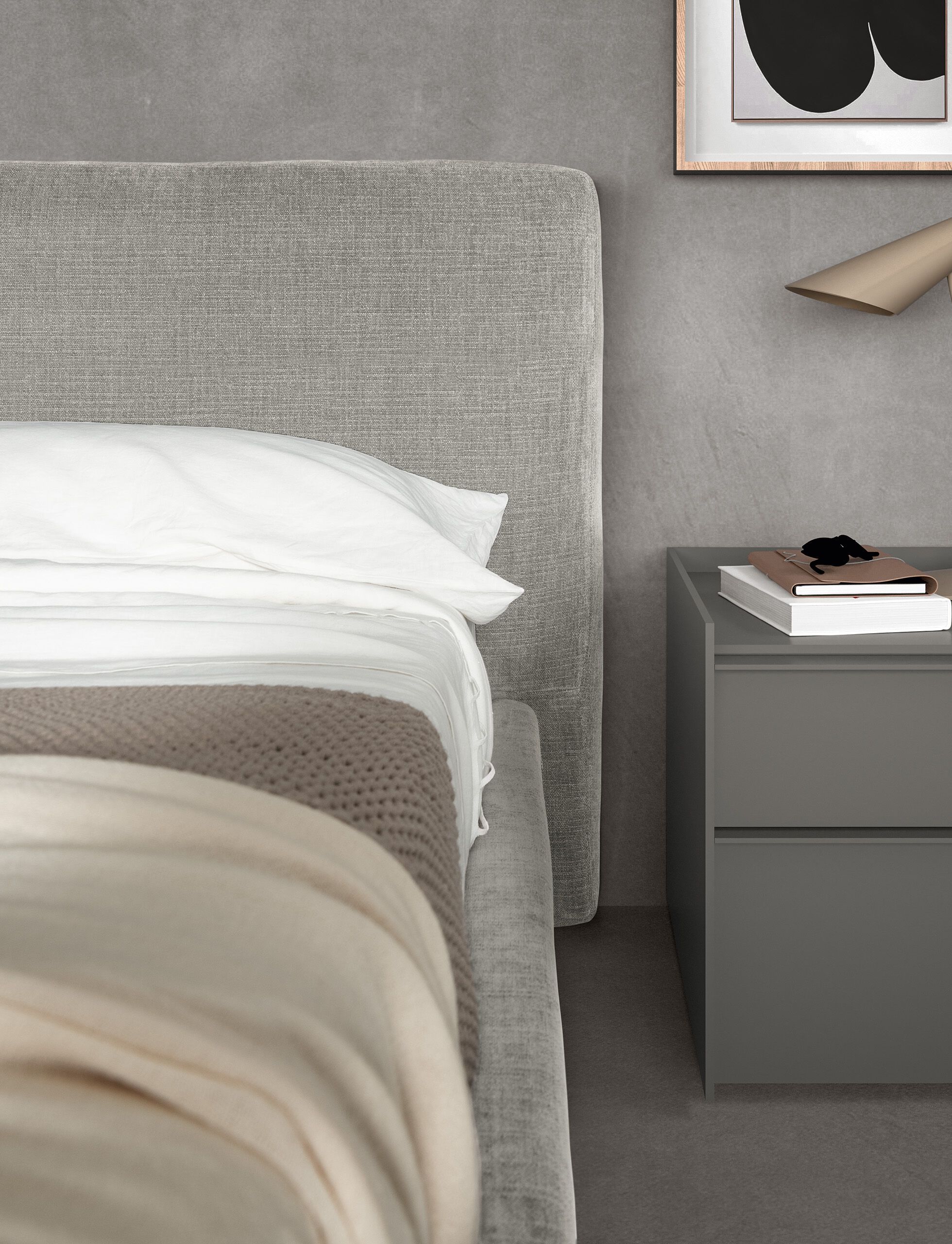 Двуспальная кровать из ткани Adok CLOUD ARCH-00116246 - Вид №6