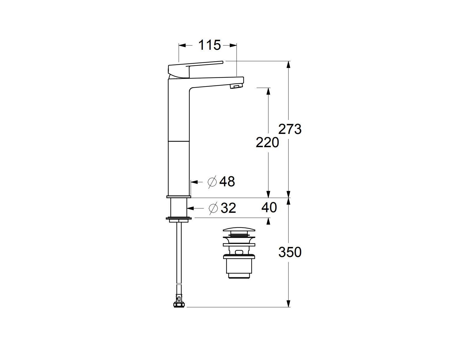 Однорычажный смеситель для раковины GUGLIELMI RUBINETTERIE сегодня ARCH-00018843 - Вид №1