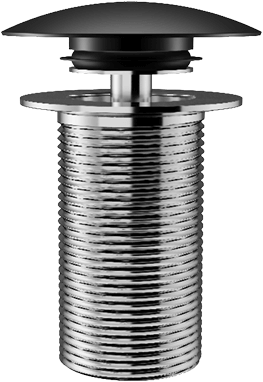 SF030.SYM Донный клапан без перелива ЧЕРНЫЙ МАТОВЫЙ Creavit  - Вид №1