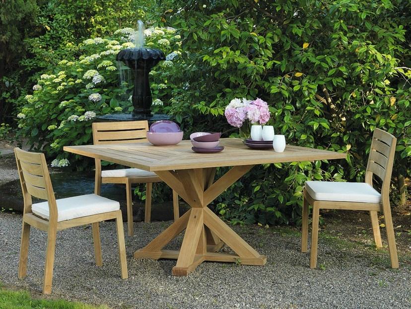 Ethimo Садовый стол из тикового дерева Cronos Cstq0100 - Вид №2