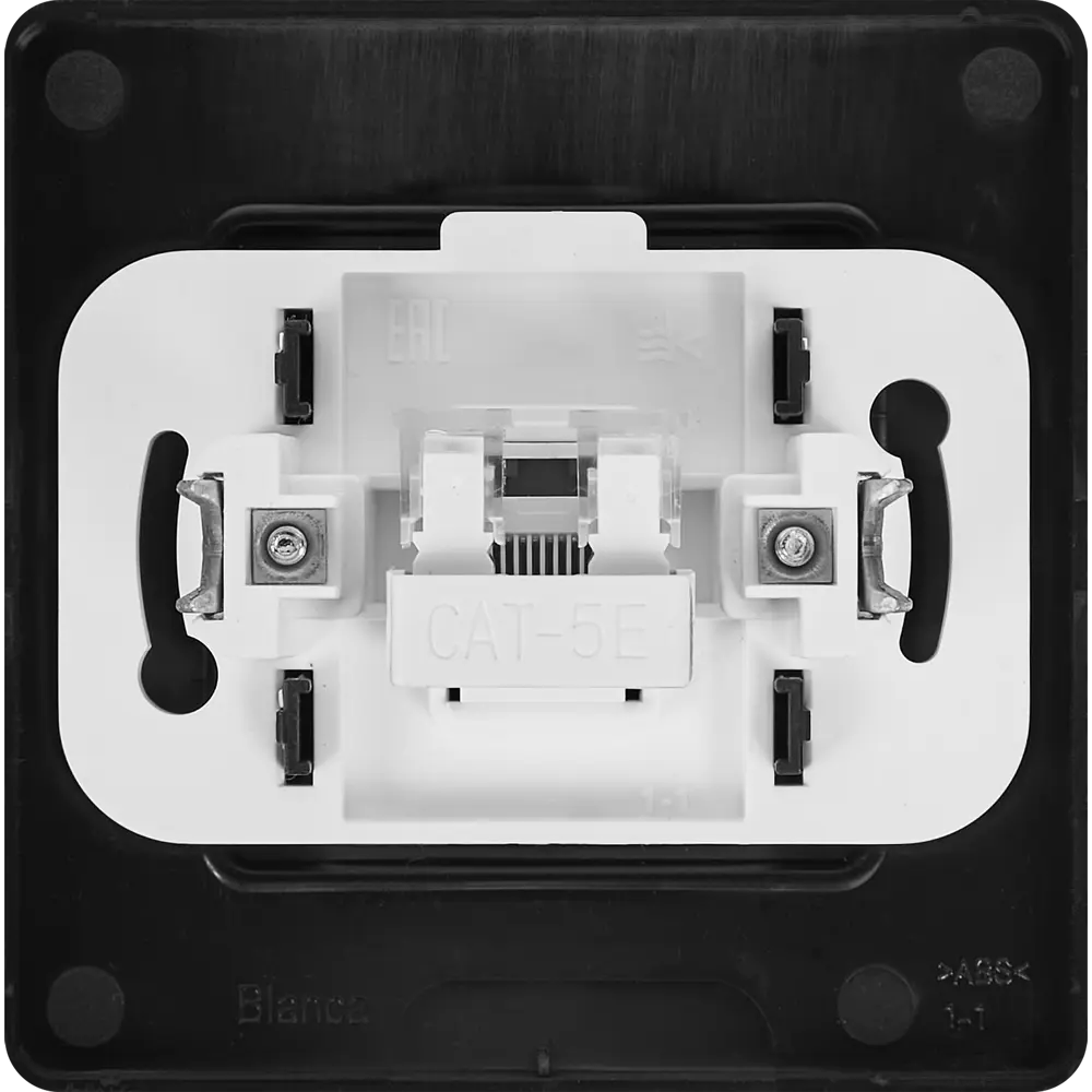 Розетка компьютерная встраиваемая Systeme Electric Blanca RJ45 UTP cat 5e цвет антрацит STLM-2165061 - Вид №3