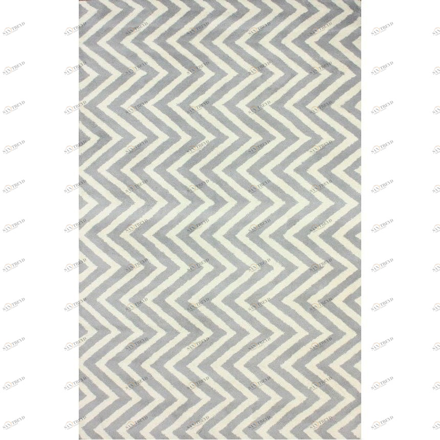 Ковер Zig Zag серый 160х230 DOLLY CAPRETS ДИЗАЙНЕРСКИЕ, ЗИГ ЗАГ 015200 Белый;серый 